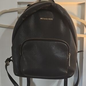 Michael Kors Black Textured Backpack